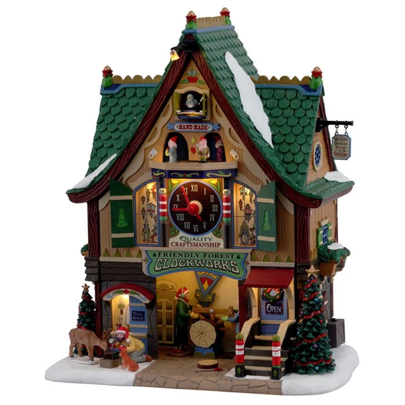 Lemax Friendly Forest Clockworks - Musical Display 1 Lemax Friendly Forest Clockworks - Musical Display