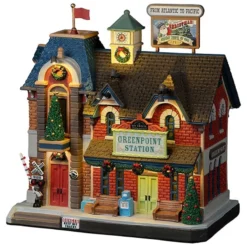 Lemax Greenpoint Railroad Station - Lighted Building