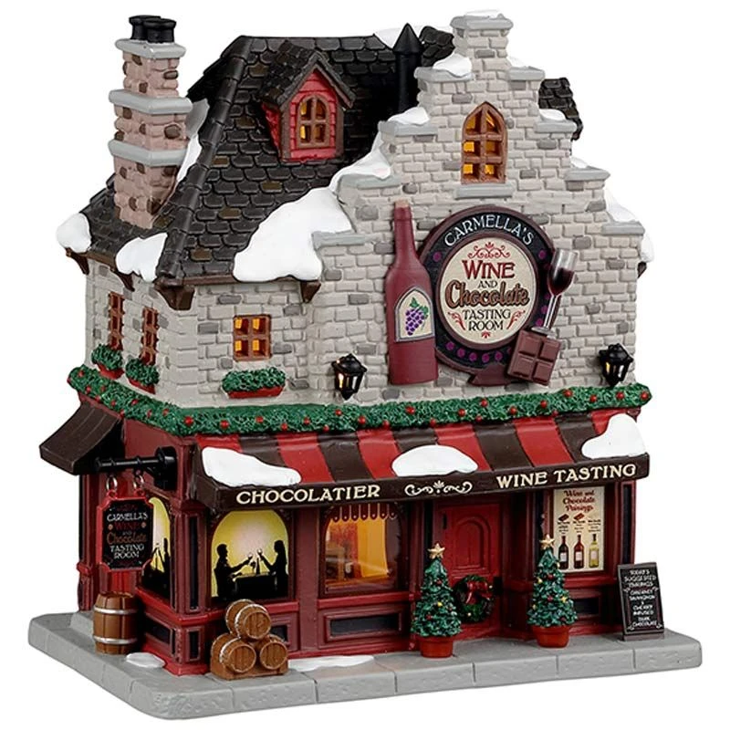 Lemax Carmella's Wine & Chocolate Tasting Room - Lighted Building 1 Lemax Carmella's Wine & Chocolate Tasting Room - Lighted Building