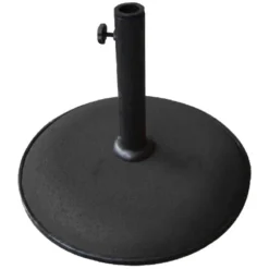 Black Concrete Garden Parasol Base