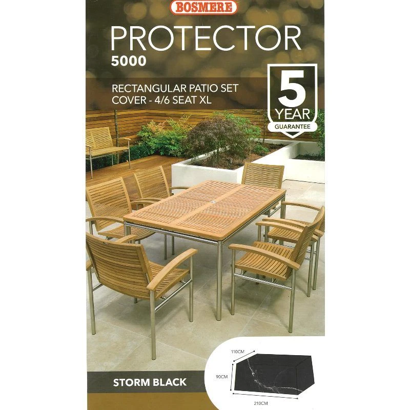 Bosmere Protector 5000 - Rectangular Patio Set Outdoor Furniture Cover 1 Bosmere Protector 5000 - Rectangular Patio Set Outdoor Furniture Cover
