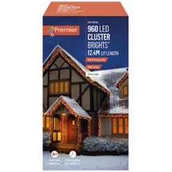 Red & Vintage Gold LED Clusterbrights With Timer 6 Red & Vintage Gold LED Clusterbrights With Timer -DecorFlare Shop clusterbrights red vintage gold 960 web