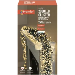 Warm White LED Clusterbrights With Timer 7 Warm White LED Clusterbrights With Timer -DecorFlare Shop clusterbrights warm white 2000 web