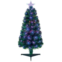 Slim LED & Fibre Optic Christmas Tree