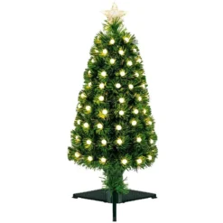 Warm White LED Fibre Optic Ball Christmas Tree