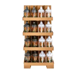 Flickering Flame 33cm Hexagonal Battery Lantern - 2 Assorted Colours 7 Flickering Flame 33cm Hexagonal Battery Lantern - 2 Assorted Colours -DecorFlare Shop hexagona lantern web