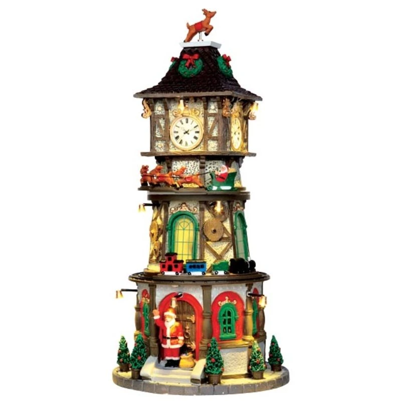 Lemax Christmas Clock Tower - Table Piece 1 Lemax Christmas Clock Tower - Table Piece