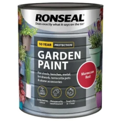 Ronseal- Garden Paint For Brick, Stone, Terracotta, Metal & Wood 29 Ronseal- Garden Paint For Brick, Stone, Terracotta, Metal & Wood -DecorFlare Shop morrocan red web