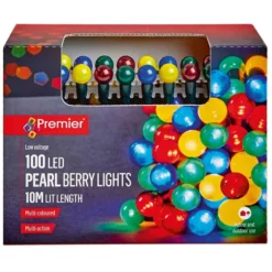 100 LED Pearl Berry Christmas Lights -DecorFlare Shop multi pearl berry 100 web