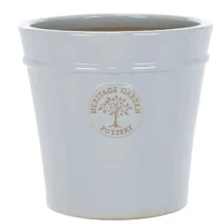 Heritage Pastel Grey Conical Pot Planter