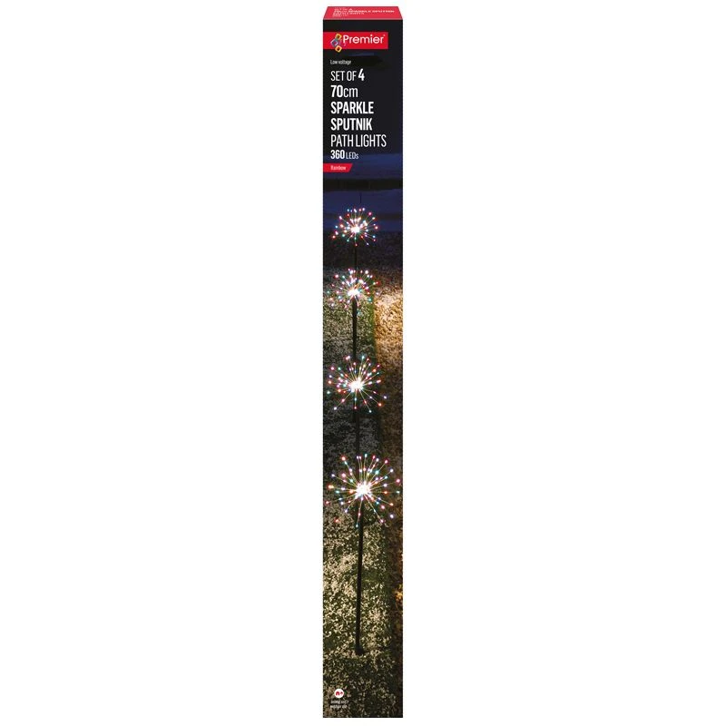 Sparkle Sputnik LED Pin Wire Path Lights 70cm 3 Sparkle Sputnik LED Pin Wire Path Lights 70cm - Image 3