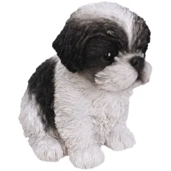 Vivid Arts Pet Pals - Puppy Garden Ornament (Small Breeds) 18 Vivid Arts Pet Pals - Puppy Garden Ornament (Small Breeds) -DecorFlare Shop pet pals black white shihtzu puppy web