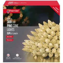 300 LED Pine Cone String Lights With Timer 6 300 LED Pine Cone String Lights With Timer -DecorFlare Shop pine cone lights 300 warm white web