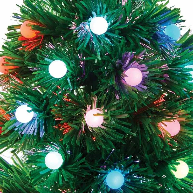 Multi Coloured LED Fibre Optic Ball Christmas Tree 3 Multi Coloured LED Fibre Optic Ball Christmas Tree - Image 3
