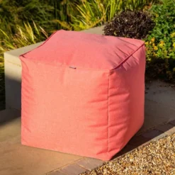 Hartman Outdoor Weatherproof Pouffe -DecorFlare Shop red coral pouffe web