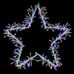 Premier White Twinkling Wall Star Christmas Light Decoration
