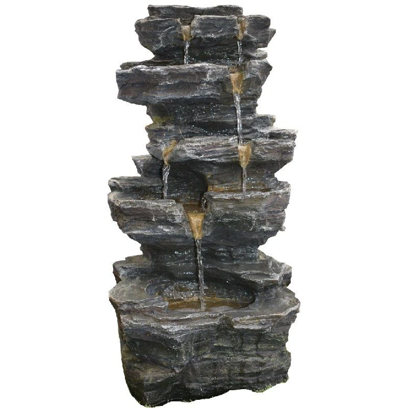 Aqua Creations - Solar Slate Falls Water Feature 1 Aqua Creations - Solar Slate Falls Water Feature