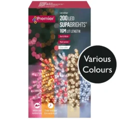 Front Page 31 200 LED Timer Supabrights On Clear Cable