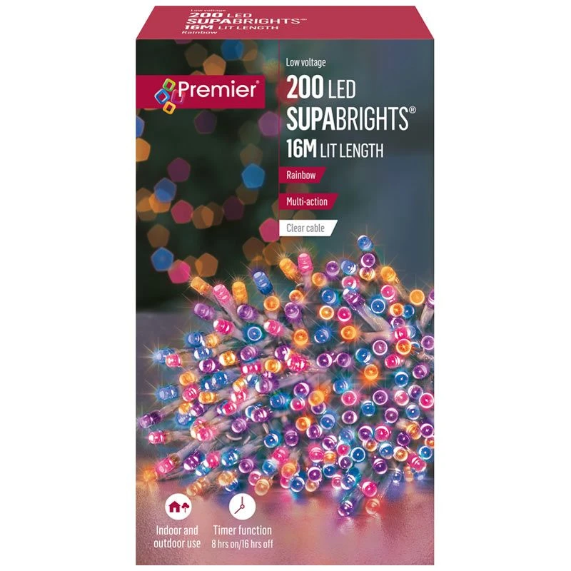 200 LED Timer Supabrights On Clear Cable 5 200 LED Timer Supabrights On Clear Cable - Image 5