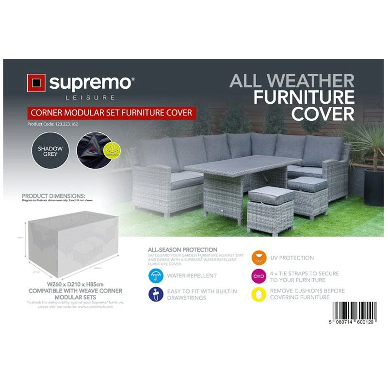 Supremo Corner Modular Set All Weather Outdoor Furniture Cover 3 Supremo Corner Modular Set All Weather Outdoor Furniture Cover - Image 3