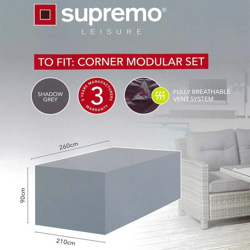 Supremo Corner Modular Set All Weather Outdoor Furniture Cover 1 Supremo Corner Modular Set All Weather Outdoor Furniture Cover