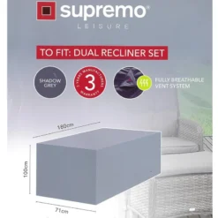Supremo Dual Recliner Set All Weather Outdoor Furniture Cover