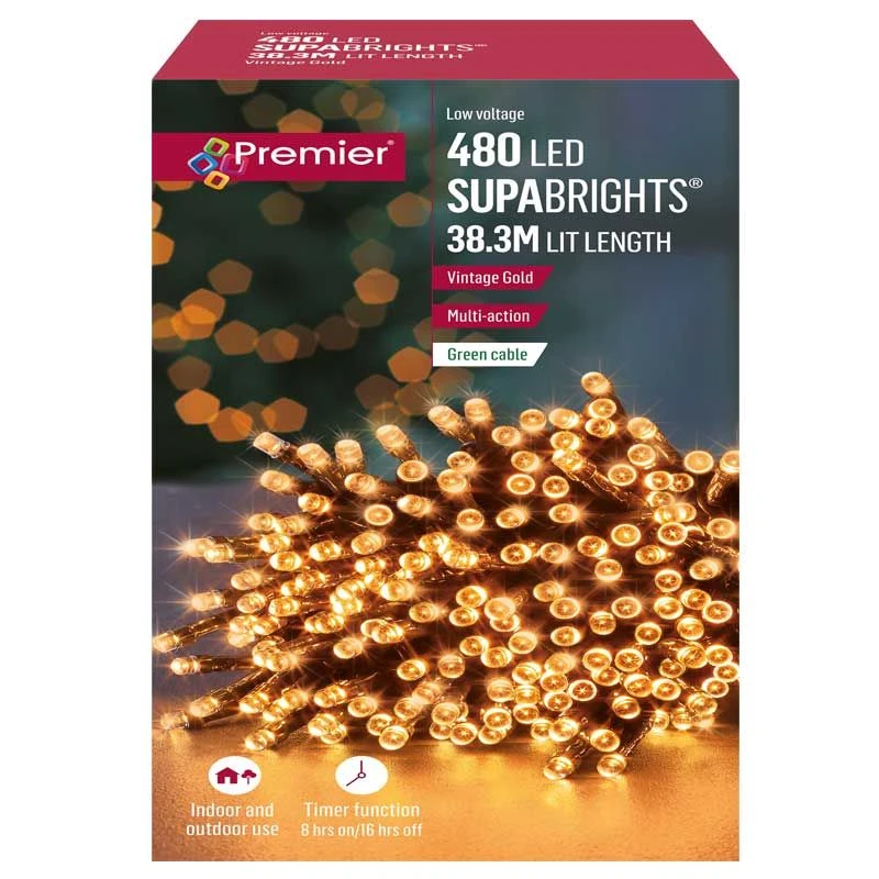 Vintage Gold LED Supabrights With Timer 4 Vintage Gold LED Supabrights With Timer - Image 4