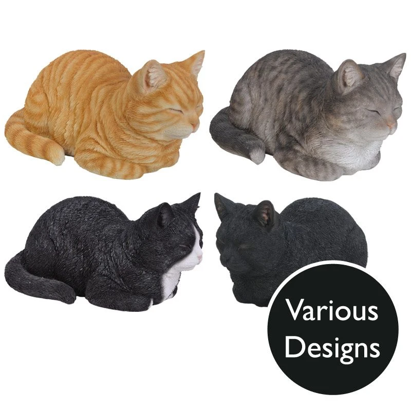 Vivid Arts Real Life Cats - Dreaming Cat Garden Ornament 1 Vivid Arts Real Life Cats - Dreaming Cat Garden Ornament