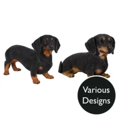 Vivid Arts Real Life Dogs - Dachshund Garden Ornament