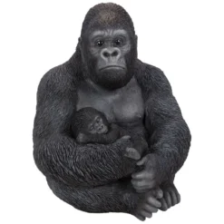 Vivid Arts Real Life Zoo - Gorilla Garden Ornament -DecorFlare Shop vivid arts real life zoo sitting gorilla and baby web