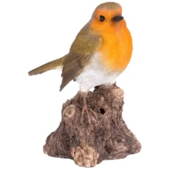 Vivid Arts Garden Friends - Singing Bird Garden Ornament 5 Vivid Arts Garden Friends - Singing Bird Garden Ornament -DecorFlare Shop vivid arts singing robin on stump web
